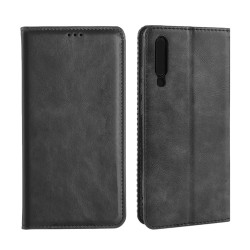 Leather Flip Cover with Internal Pocket For Xiaomi Mi 9 Black Leather Flip Cover with Internal Pocket For Xiaomi Mi 9 Black